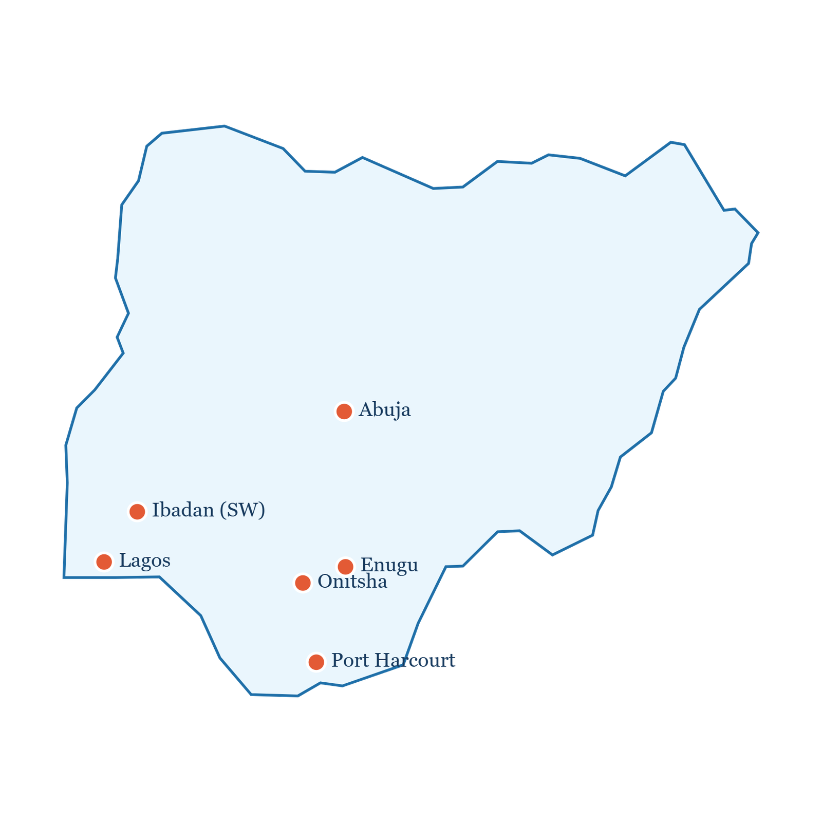 Alpha Lasena coverage across Nigeria